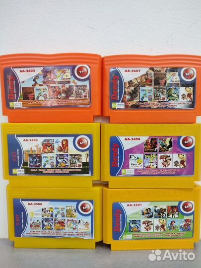 Картриджи dendy 8 бит