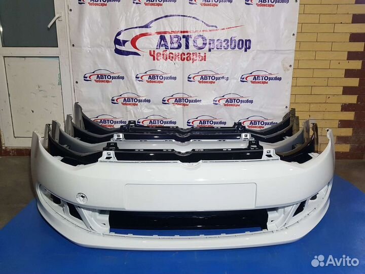 Бампер передний VW polo sedan 10-2015г