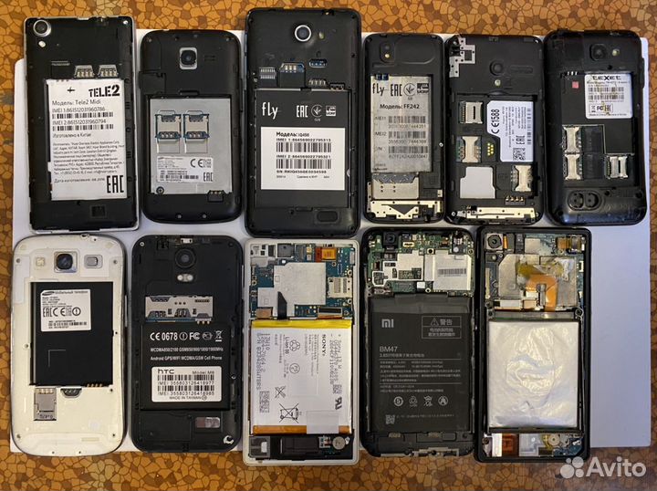 Телефоны и планшеты на запчасти