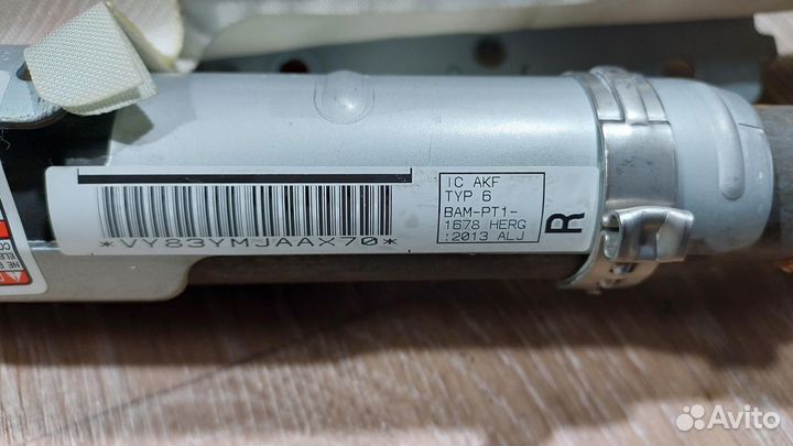 Подушка (шторка) безопасности потолочная R PS2 mitsubishi Pajero Sport (2008-2017)