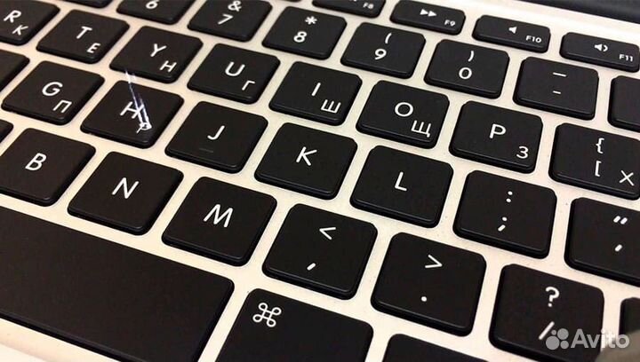 Лазерная гравировка клавиатуры ноутбука русификаци