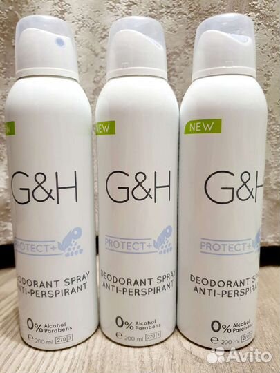 G&H protect+ Дезодорант-антиперспирант спрей