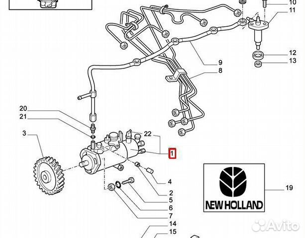 Как снять форсунки new holland lb95 Тнвд, евро-1 (FB90, FB90.2, LB75, LB85, LB95) купить в Санкт-Петербурге NEW HOLL