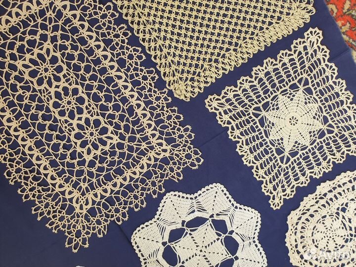 Салфетки винтажные вязаные крючком