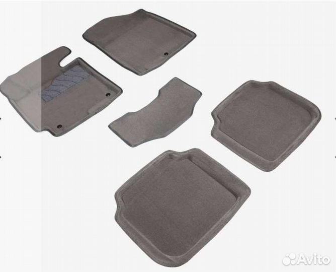 Ворсовые 3Д коврики для Hyundai Elantra 2011-2015