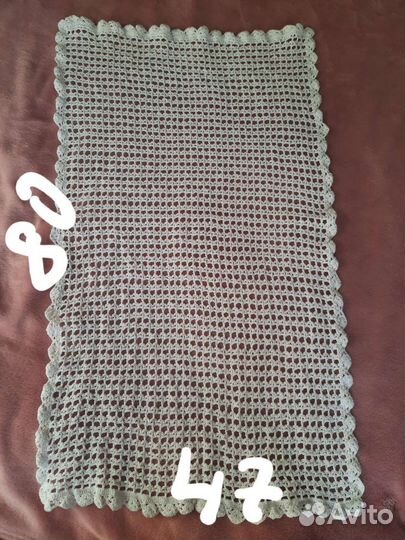 Плед детский вязаный ручная работа