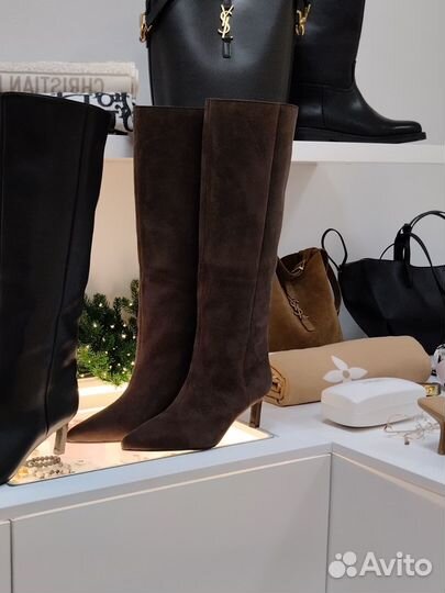 Сапоги женские трубы zara