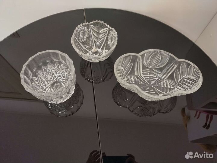 Салатник хрустальный, конфетница