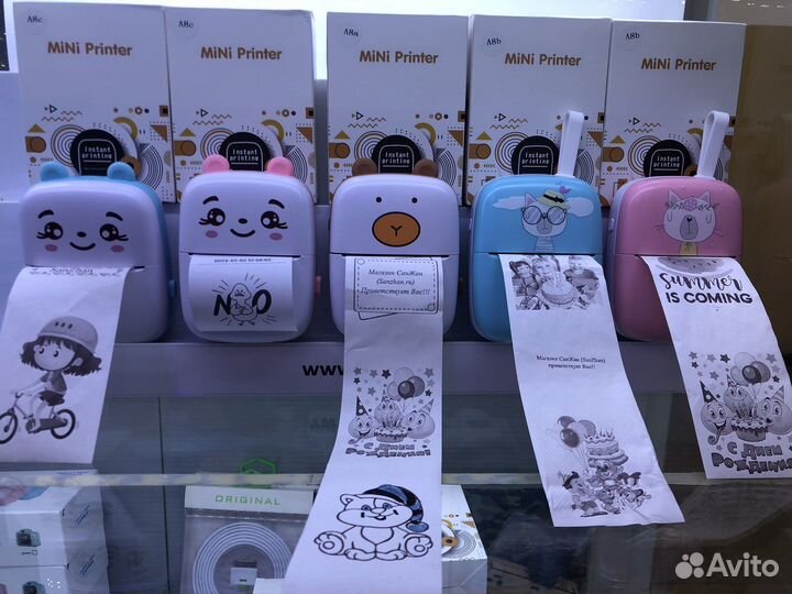 Термо принтер с моментальной печатью Pusheen cat