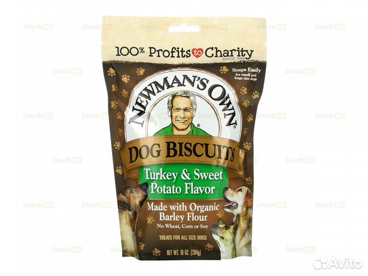 Собачье печенье, индейка и батат, 284 г (10 унций)