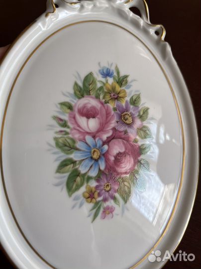 Фарфоровое панно, плакетка, винтаж, Германия