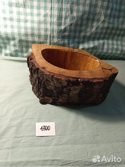 Подсвечник деревянный из спила дерева