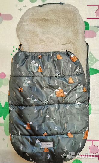 Зимний конверт в коляску amarobaby