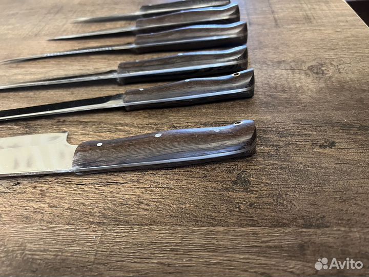 Набор кухонных ножей 6 ши сталь х12мф