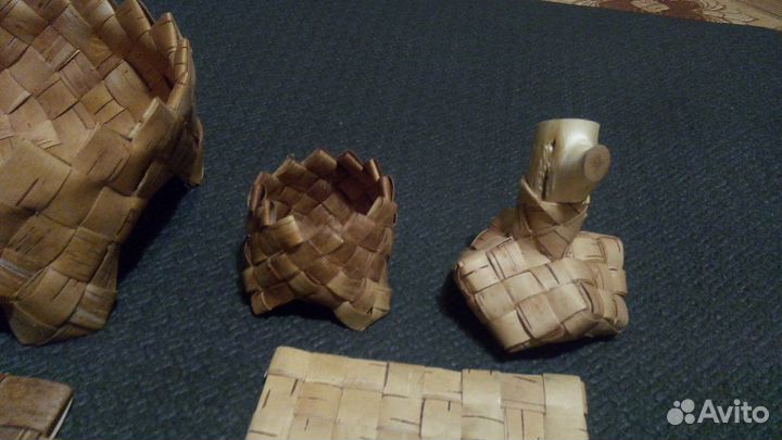 Береста плетёные сувениры ручной работы