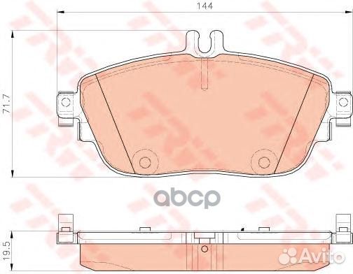 К-т дисков. тормоз. колодок GDB1932 TRW