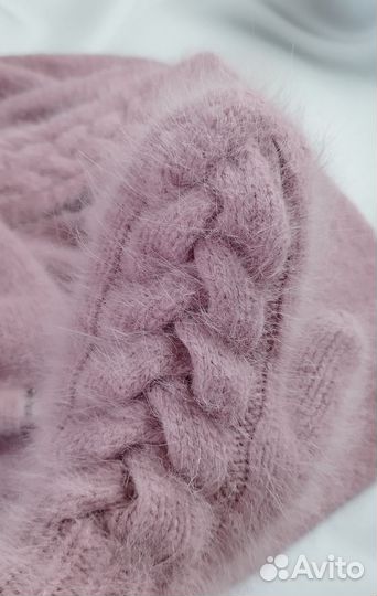 Вязаный пушистый комплект из Ангоры в наличии