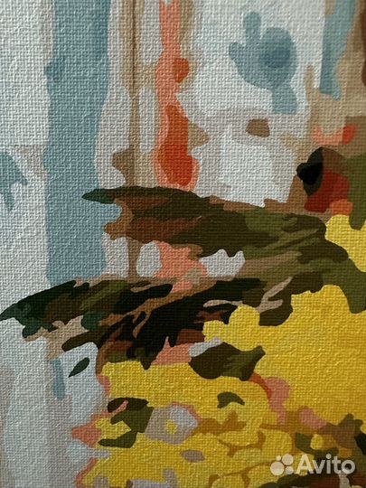 Картина по номерам раскрашенная