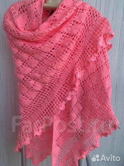 Платок шаль из шерсти. Ручная работа