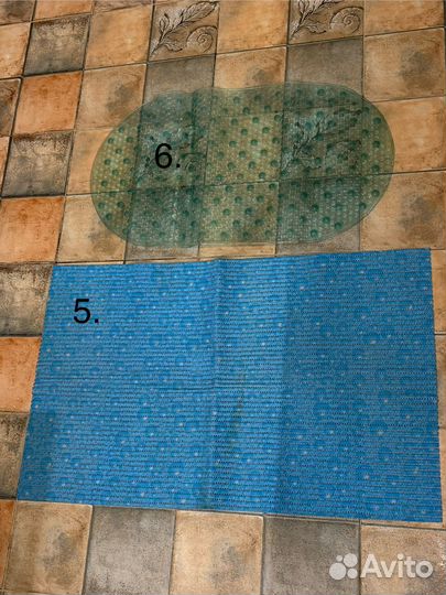 Коврик придверный 5 штук, коврик для ванной