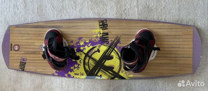 Доска для вейкборда Dup с креплениями и чехлом