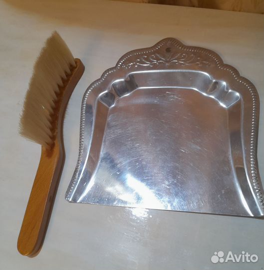 Щётка и совок для стола, для сметания крошек. СССР