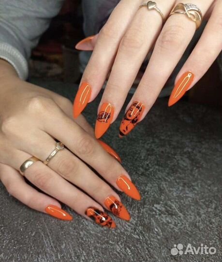 Маникюр наращивание ногтей