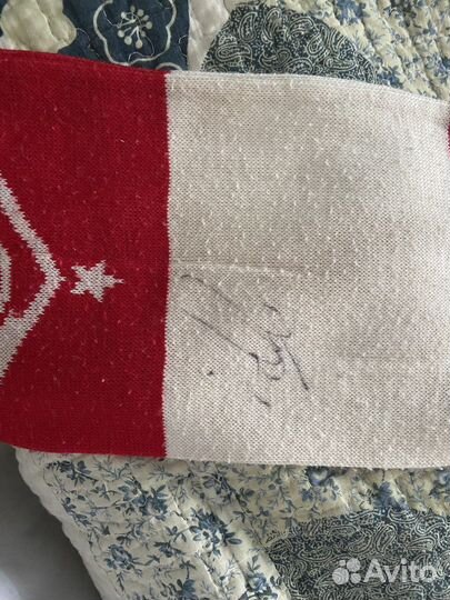 Шарф спартак с автографом