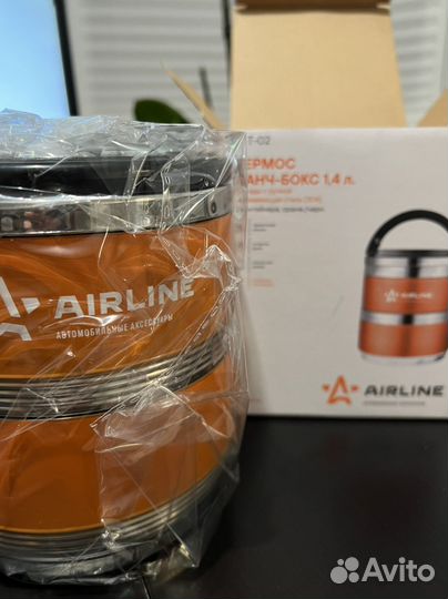 Термос ланч-бокс для еды с ручкой 1.4л