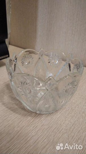Салатница хрустальная СССР