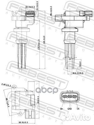 Катушка зажигания 12640003 Febest