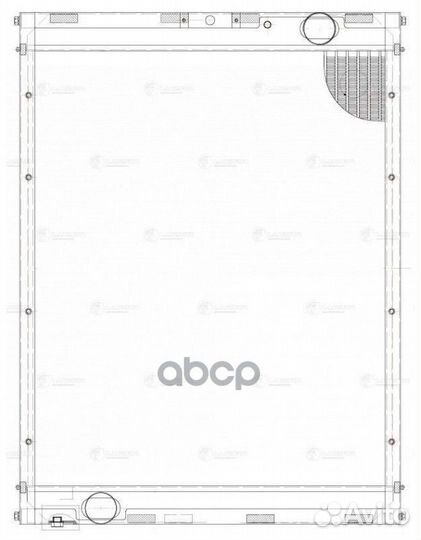 LRC 0766 радиатор охлаждения Al 665x795x50мм К