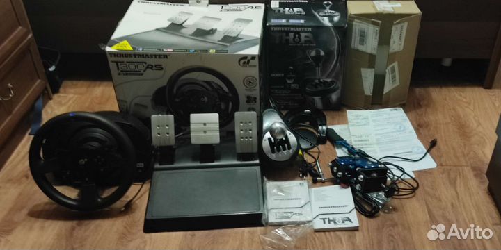 Руль Thrustmaster T300 RS GTE+педали,кпп,ручник