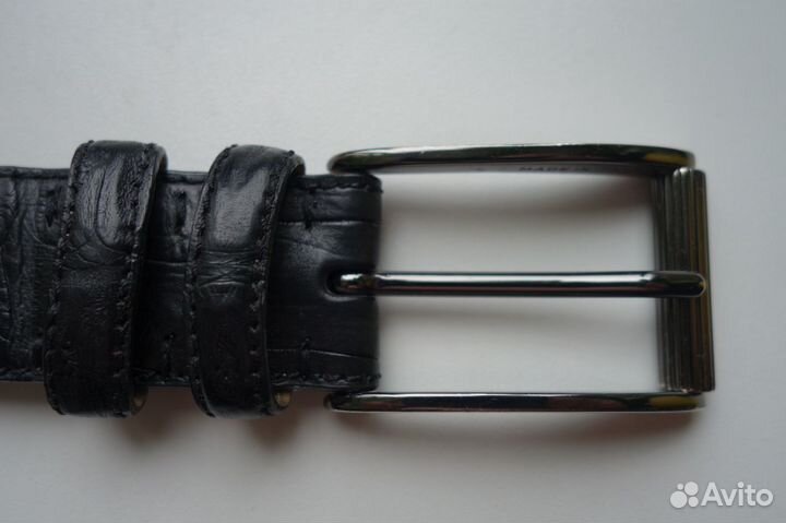 Ремень Brioni genuine crocodile Оригинал 95