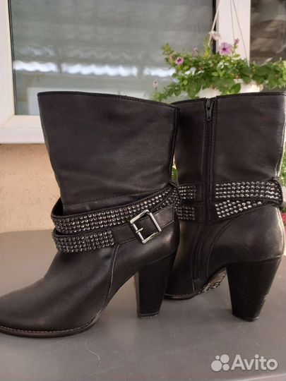 Ботильоны натуральная кожа