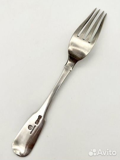 Вилка столовая Овчинников серебро 84 проба 1868 г