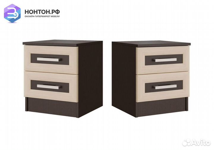 Комплект тумб Грация дуб беленый / венге