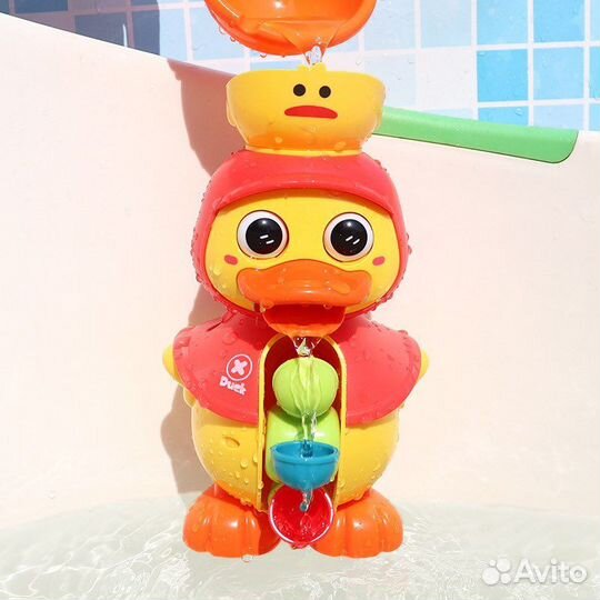 Игрушка для купания уточка мельница с присосками