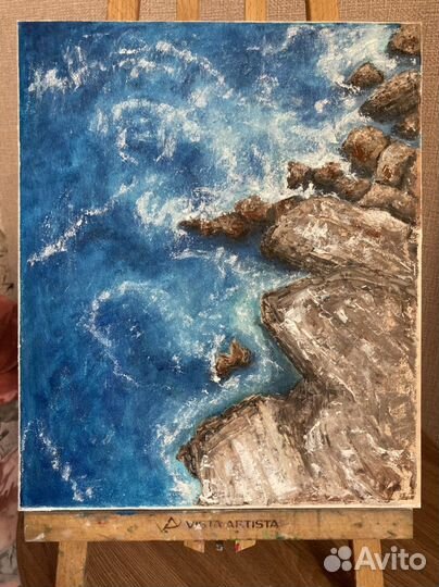 Картина маслом море