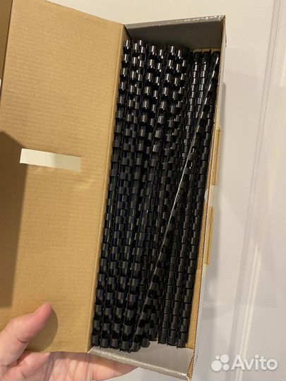 Пружины для переплета А4, 8мм, черные, 39 шт