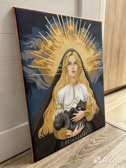 Картины по номерам раскрашенная