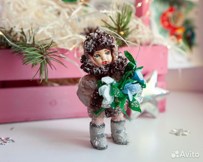 Ватные игрушки. Новогодние игрушки