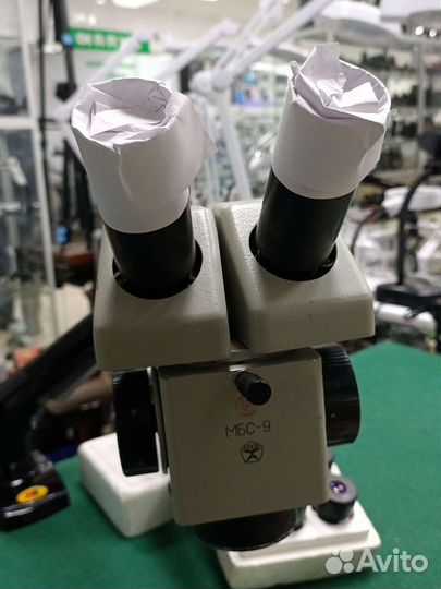 Микроскоп мбс-9, F-160мм на кронштейне