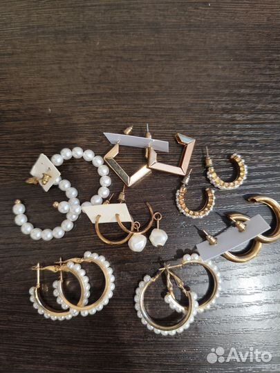 Сережки бижутерия