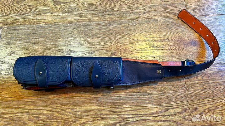 Новый кожаный патронташ 12к