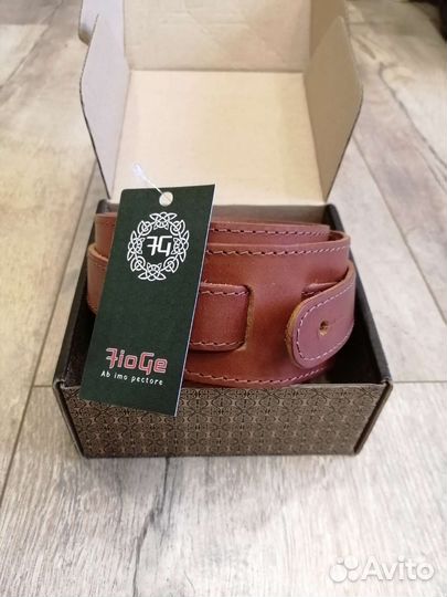 Кожаный ремень для гитары fio ge