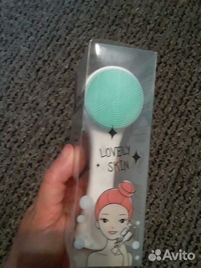 Новая щетка для умывания двусторонняя массажер лиц