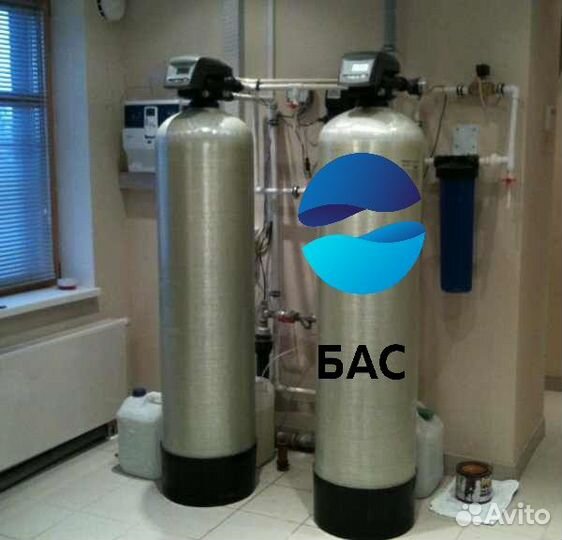 Очистка воды со скважины от железо, жесткости