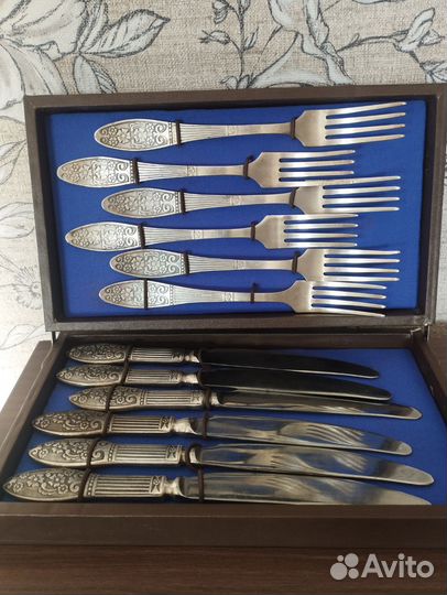Набор столовых приборов мельхиор СССР