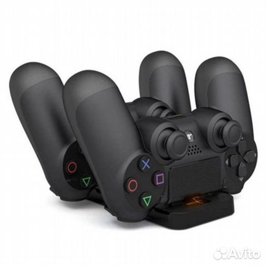 Подставка с кабелем для геймпадов PS4